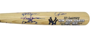 1977/78 New York Yankees Team Signed Cooperstown Bat( 26 Signatures)